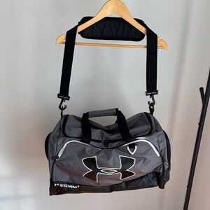 Under Armour Storm1 Black and Gray Duffel Bag